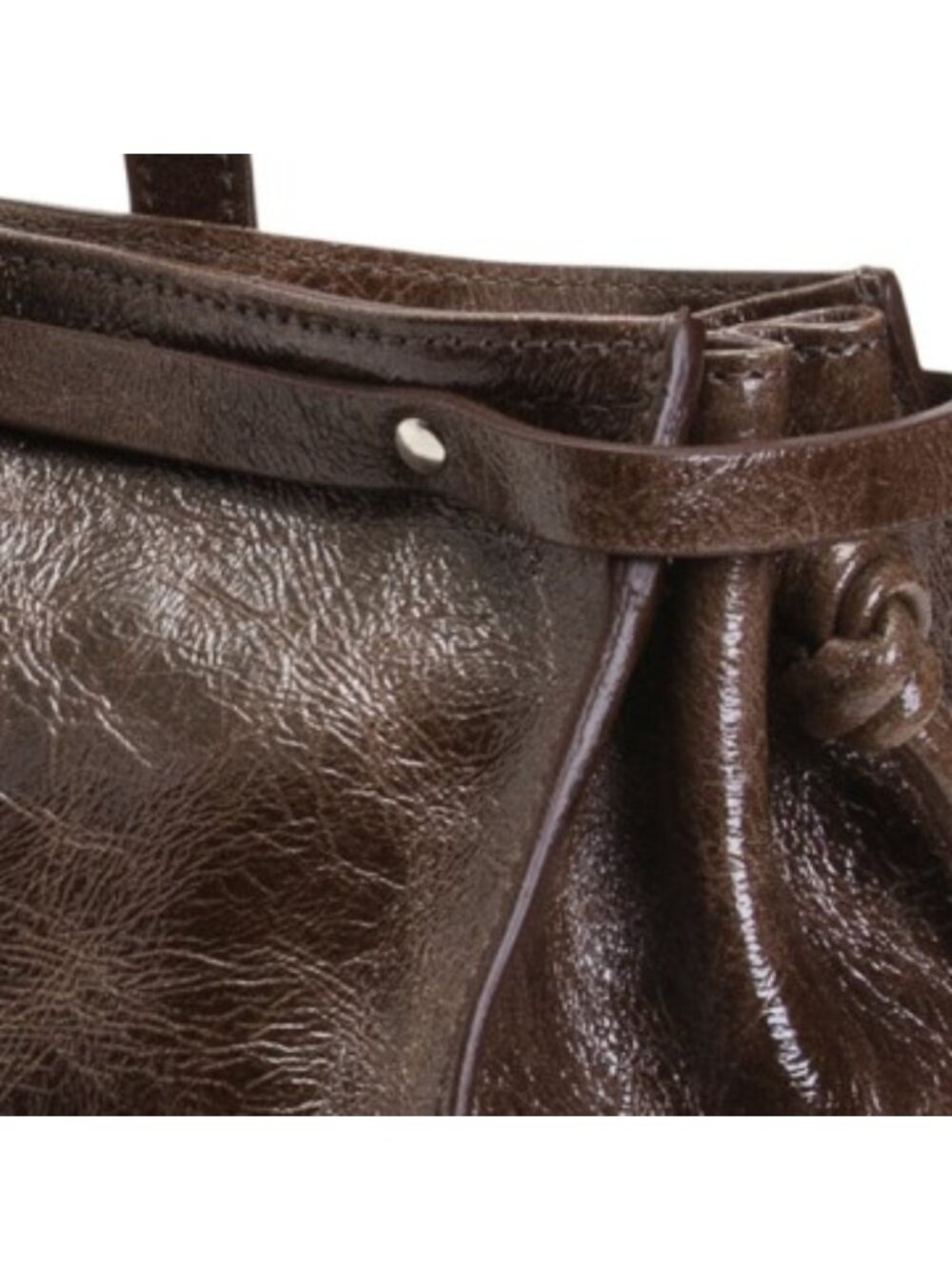 CAVALCANTI Made In Italy Leather East West Satchel Belt Detail - Picture 4 of 5